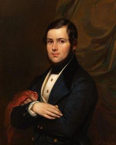 DELIN Joseph 1821-1892,Portrait de jeune homme,1831,Horta BE 2020-10-12