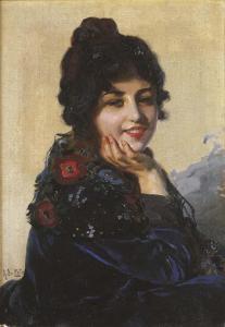 DELISIO Arnaldo 1869-1949,Giovane donna elegante,Christie's GB 2002-05-27