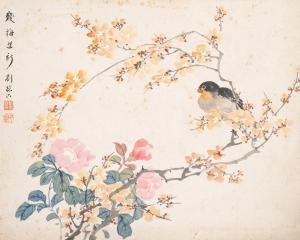 DELIU Liu 1806-1875,Bird and Flowers,Hindman US 2021-09-23