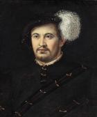 DELL ABATE NICOLO 1509-1571,Uomo con cappello piumato,1552,Palais Dorotheum AT 2009-10-06