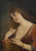 DELL'ACQUA Cesare Felix Georges 1821-1905,Jeune femme à la lecture,1895,Horta BE 2010-11-08