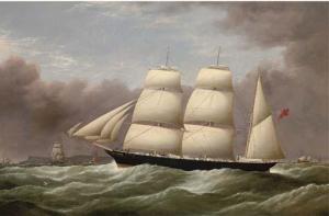 DELL ARTHUR G,The barque  
Alfred Hawley 
 off the Skerries on h,1860,Christie's GB 2006-05-25
