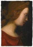 della BARTOLOMMEO DELLA PORTA Fra Baccio P. 1472-1517,HEAD OF A FEMALE SAINT SEEN IN PROF,Sotheby's 2016-01-28