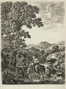 DELLA BELLA Stefano 1610-1664,From the suite: Vier grosse Landschaften (four la,1650,Galerie Koller 2011-09-19