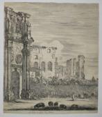 DELLA BELLA Stefano 1610-1664,L'Arc de Constantin,1656,Eric Caudron FR 2021-10-15