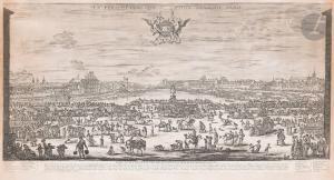 DELLA BELLA Stefano 1610-1664,Paris, le Pont Neuf,1646,Ader FR 2024-04-03