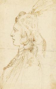 DELLA BELLA Stefano 1610-1664,Portrait of a woman in fantastic costume,Christie's GB 2013-12-05