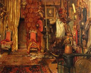 DELLA FRALTE Tito,The interior of the Paris studio of Giuseppe Signorini,1913,Bonhams GB 2013-05-19