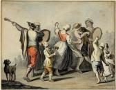 Della GATTA Saverio 1758-1827,Four Watercolour Scenes,1817,Gormleys Art Auctions GB 2018-09-11