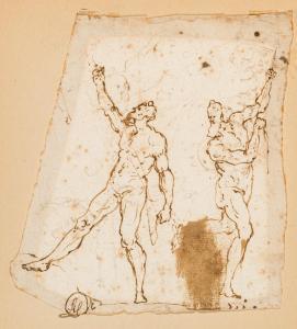 DELLA PORTA Fra Guglielmo 1490-1577,Two male nudes,1550,im Kinsky Auktionshaus AT 2022-12-06