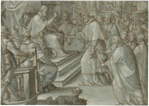 della ROVERE Giovanni Mauro 1575-1640,A cardinal being blessed,1618,Christie's GB 2020-07-27
