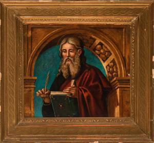 della ROVERE Giovanni Mauro,Evangelist in arched doorway, holding a book and a,Deutsch 2021-07-07