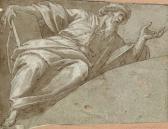 DELLA ROVERE,IL FIAMMENGHINO Giovanni Battista I 1561-1630,A reclining prophet gesturing,Christie's 2007-04-25