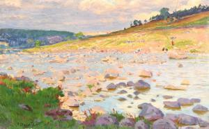 DELLA VOS KARDOVSKAYA Olga 1875-1952,Sunset by a Rocky River,Shapiro Auctions US 2009-11-22