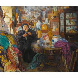 DELLA VOS KARDOVSKAYA Olga 1875-1952,the antiques shop,1916,Sotheby's GB 2006-05-31