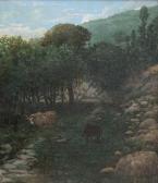 DELLE PIANE GIUSEPPE 1832-1902,Paesaggio con pascolo,Meeting Art IT 2019-12-21