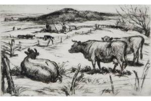 DELLEARNY Greta 1884-1968,Rural landscape with cattle,The Cotswold Auction Company GB 2015-11-03