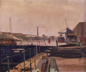 DELLER John,Industrial river scene,Bellmans Fine Art Auctioneers GB 2022-05-10