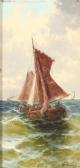 DELMAR william 1823-1856,Marine with a sailship,Bruun Rasmussen DK 2019-07-29
