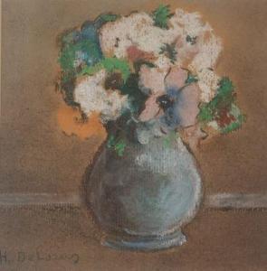 DELORAS Henriette 1901-1941,Bouquet de fleurs,Sadde FR 2021-12-07