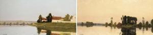 DELPY Jacques Henri,La ferme au bord de la rivière; and La rivière au ,Christie's 2002-06-21