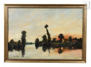 DELPY Jacques Henri 1877-1957,Paysage au coucher de soleil,Millon & Associés FR 2024-01-30