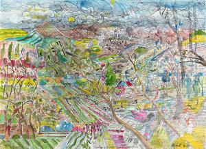 DELSARTE LOUIS 1944-2020,Landscape of a New World Order,2015,Swann Galleries US 2023-04-06