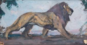 DELUERMOZ Henri 1876-1943,Lion marchant,De Maigret FR 2022-06-24