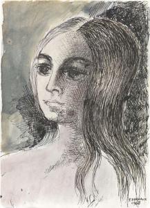 DELVAUX Paul 1897-1994,Portrait de femme,1968,Farsetti IT 2017-05-27