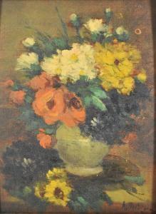 DELVIGNE A 1864-1927,Bouquet de fleurs des champs,Ruellan FR 2020-02-29