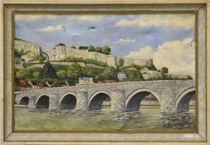 DELVIGNE A 1864-1927,Pont de Jambes,Rops BE 2019-11-10