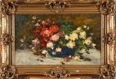 DELVIGNE A 1864-1927,Vase de roses,VanDerKindere BE 2012-04-24