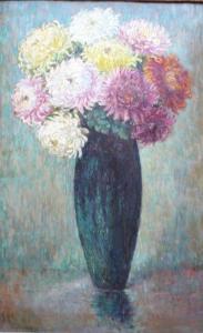 DELVIGNE Julien 1900-1900,Bouquet de dahlias,Boisgirard - Antonini FR 2013-03-18