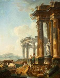DEMACHY Pierre Antoine,Bergers dans des ruines antiques,1775,Delorme-Collin-Bocage 2023-11-17
