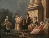 DEMACHY Pierre Antoine 1723-1807,Famille au pied d'une colo,Artcurial | Briest - Poulain - F. Tajan 2021-06-09