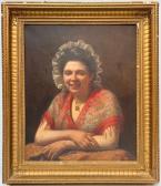 DEMANGE Adolphe 1857-1928,Portrait de femme,AUCTIE'S FR 2024-02-27
