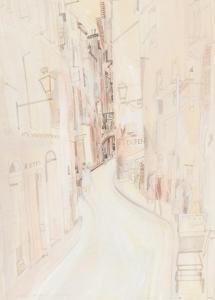 DEMARCO Richard 1930,RUE LONGUE, MENTON,1965,McTear's GB 2013-08-04