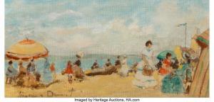 DEMAREST Suzanne 1900-1985,Beach Scene,Heritage US 2021-10-07
