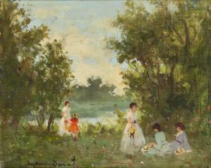 DEMAREST Suzanne 1900-1985,Ladies and girls by the river,Rosebery's GB 2024-03-12