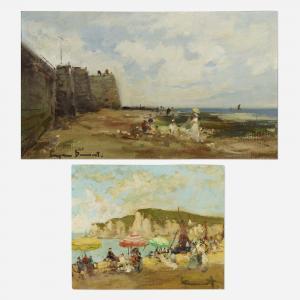 DEMAREST Suzanne 1900-1985,Untitled (Normandy); Untitled (Riviera) (tw,Rago Arts and Auction Center 2022-05-25