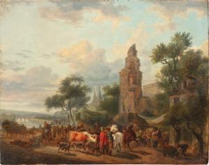 DEMARNE Jean Louis 1752-1829,A market scene,Sotheby's GB 2023-12-19