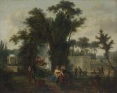 DEMARNE Jean Louis 1752-1829,Les Jeux dans un jardin,Ader FR 2012-06-20
