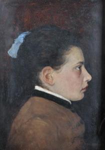 DEMARQUET F 1800,Profile of a Young Girl,1884,John Nicholson GB 2017-05-03