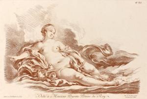 DEMARTEAU Gilles le Jeune II 1750-1802,VENUS COUCHEE SUR UN DAUPHIN,Fraysse FR 2014-11-05