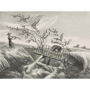 DeMARTELLY John Stockton,Farmer Brown Had a New Scythe,1938,Clars Auction Gallery 2023-05-12