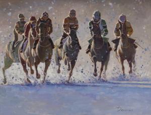 DEMENKO Anatoliy 1980,Horses galloping,2023,Sworders GB 2023-12-03