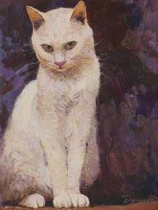DEMENKO Anatoliy 1980,White cat,2023,Sworders GB 2023-12-03