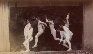 DEMENY Georges 1850-1917,Chronophotograph of a man jumping,Swann Galleries US 2016-02-25