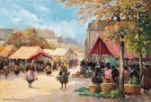 DEMESTER Eugene 1914-1984,Bretons greeting each other at a vegetable market,Christie's GB 2013-01-31