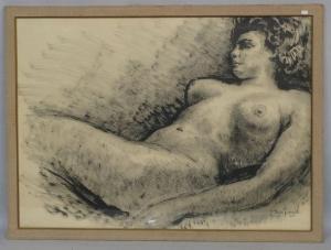 DEMEURISSE Rene 1895-1961,Jeune femme nue,1954,Auxerre Enchères FR 2013-06-16